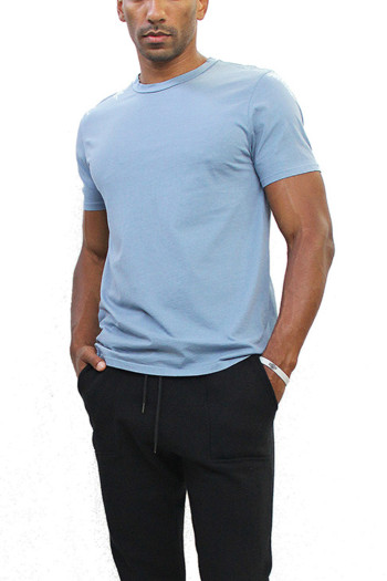COTTON BASIC CREW NECK TEE