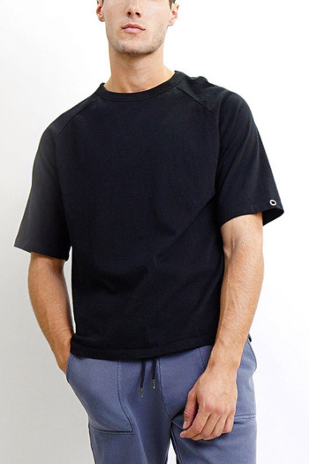 PREMIUM COTTON RAGLAN GROMMET DETAIL ELBOW SLEEVE MEN