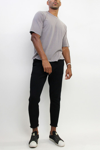 PREMIUM COTTON RAGLAN GROMMET DETAIL ELBOW SLEEVE MEN