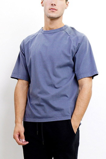 PREMIUM COTTON RAGLAN GROMMET DETAIL ELBOW SLEEVE MEN