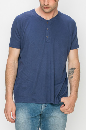 BABY THERMAL SHORT SLEEVE HENLEY MEN