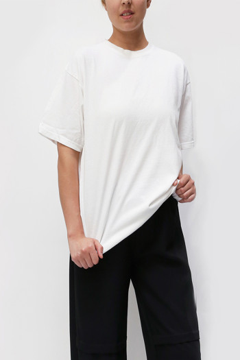 WASHED CREW NECK TEE