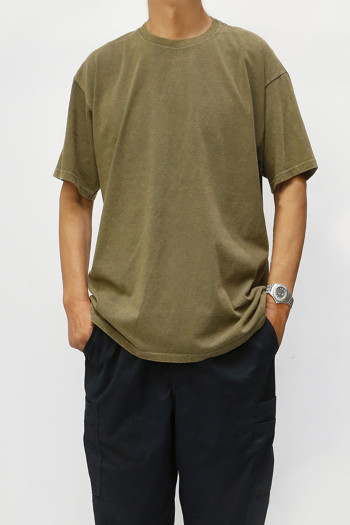SPECIAL VINTAGE MINERAL WASHED CREW NECK TEE