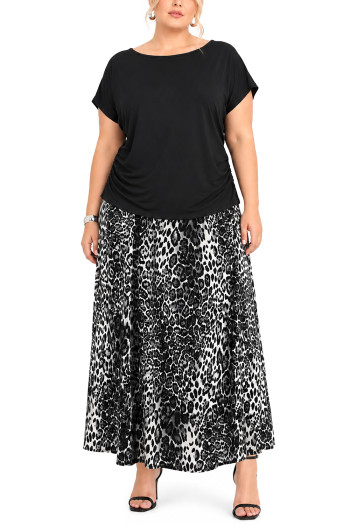 TECHNO CREPE DOLMAN SIDE RUCHED CURVE