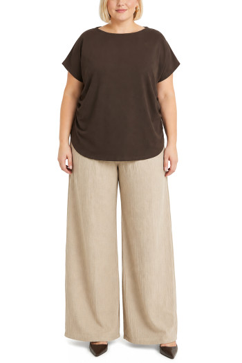 TECHNO CREPE DOLMAN SIDE RUCHED CURVE